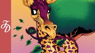 Speed Art - Giraffe Illustration