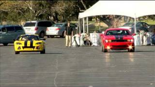 Dodge EV beats Dodge Challenger in 1/4 mile race