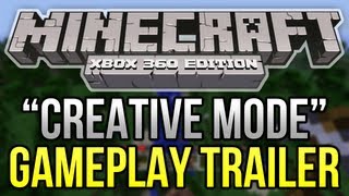 Minecraft (Xbox 360) - 1.8.2 Update "Creative Mode" GAMEPLAY TRAILER Analysis + SCREENSHOTS