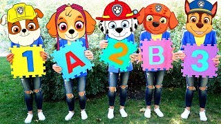 Five little Dogs - fun song from Nadia | Song Nursery Rhymes for kids!