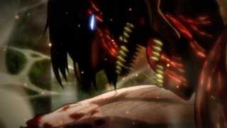 Eren vs female titan -shingeki no kiojin(ep.25-battaglia finale)