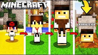 ŻYCIE KARATEKI W MINECRAFT || OD NARODZIN DO ŚMIERCI