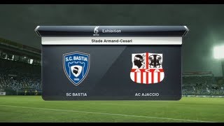 SC Bastia - AC Ajaccio [PES 2013] | Ligue 1 2012-2013 (27ème Journée) | CPU Vs. CPU