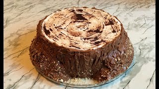 Торт "Трухлявый Пень" / Сметанный Торт / Cake Rotten Tree Stump / Пошаговый Рецепт
