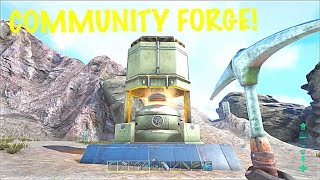 Ark: Survival Evolved PVP Server (Xbox One) - COMMUNITY FORGE & BASE BUILDING! S1 Ep 26