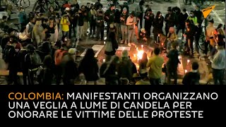 Colombia: manifestanti organizzano una veglia a lume di candela per onorare vittime delle proteste
