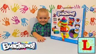 Конструктор Банчемс делаем цветные машинки и зверят Bunchems set unboxing make car and toy animals