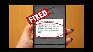 how to fix 901 error in Google playstore