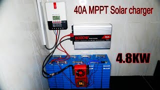 4.8KW Solar system with MPPT solar charger 40A