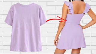 TRANSFORMAR ROPA - VESTIDO DE CAMISA VIEJA, SIN MÁQUINA - CLOTHING HACKS, TRANSFORM YOUR CLOTHES