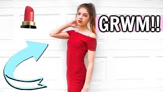 DRESS SHOPPING!! Glam grwm
