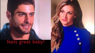 49ers Jimmy Garoppolo interviewed by Erin Andrews “ Feels Great Baby”
