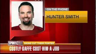 Redskin Hunter Smith Reacts to Being Cut