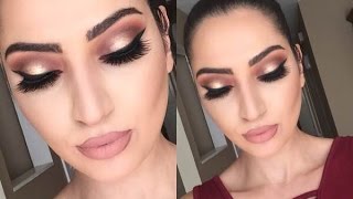 Holiday Look: Thanksgiving Makeup Tutorial | Cranberry & Gold |