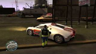 Gta 4 BUGATTI VEYRON 16.4 beta Damage and Bullet Hole test car mod