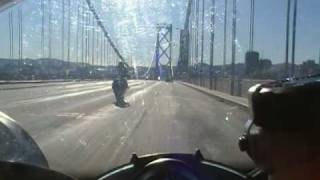 Bullo Crashes on Bay Bridge Doing a Wheelie