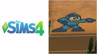 The SIMS 4 "Pixel Art Mega Man"