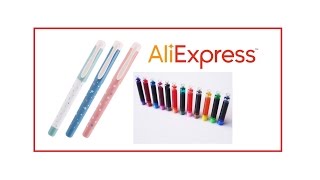 перьевая ручка и картриджи с цветными чернилами с AliExpress