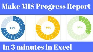 MIS Report in Excel Progress Chart