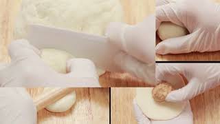 "ซาลาเปาเนยถั่ว-Steamed bun peanut butter"แจกฟรี! สูตรและวิธีทำ By #Yingsakfood