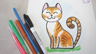 Как нарисовать кошку поэтапно? Рисуем сами.
