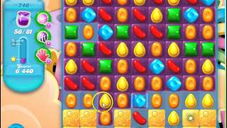 Candy Crush Soda Saga level 746 -  no boosters