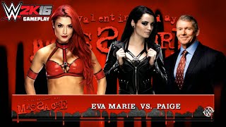 WWE 2K16 - Eva Marie Vs. Paige with Vince McMahon (Stream Coco's Video)