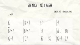 [Backing Track] Straight, No Chaser (F Blues)(For Guitar)