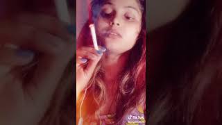 Cute Girl Smoking On TikTok - Indian Girls Smoking Cigarette
