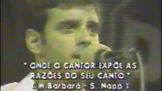 Mário Barbará - Onde o cantor expöe as razöes do seu canto