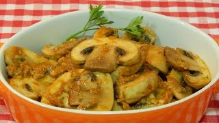 Cómo hacer champiñones a la Andaluza / receta fácil y rápida