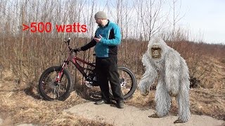 Электрический фэтбайк. Тестовая поездка и обзор. Fatbike. Электро фэтбайк не из Китая.
