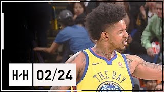 Nick Young Full Highlights Warriors vs Thunder (2018.02.24) - 16 Points, 5 Reb, Swaggy P!