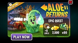 Plants Vs Zombies 2 Epic Quest Aloe