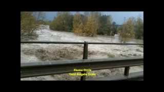Fiume Ombrone e Orcia in piena - novembre 2012