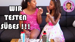 KIDS vs. FOODS ?| Kinder testen Süßigkeiten ?und Drinks | CuteBabyMiley