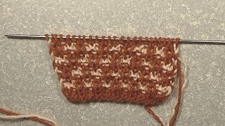 0046-узор.Твид двухцветный. Вязание спицами. Pattern. Knitting with needles
