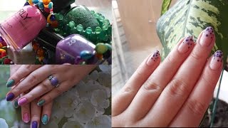 2 маникюра с дотсом.  ZOYA MIRA, Sally Hanson 160 и другие