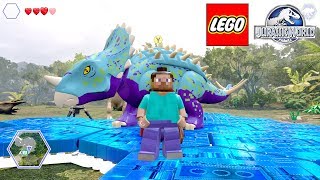 STEVE DO MINECRAFT E SEU DINOSSAURO no LEGO Jurassic World Criando Dinossauros #58