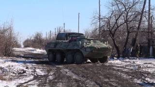 ⚡ War in Donbass 2015: Donbas Militia APC Firing by Debaltsevo