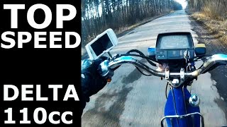 Максимальная скорость мопеда DELTA