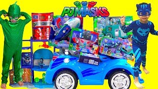 Pj Masks Toys Videos Compilations! Giant Surprise Toys Headquarters Playset Owlette, Gekko, Catboy
