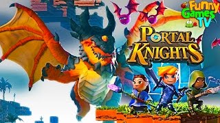 про Рыцарей Порталов очищаем остров игра   похожая на Minecraft Portal Knights #6
