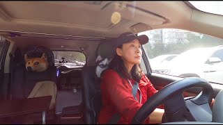 女司机开着床车出发了，高速路上疯狂的大货车，差一点就追尾了！