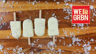 Coconut and Pineaple Paletas - How to make Ice Pops - We Grubbin - El Guzii