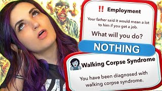 I Became an ACTUAL ZOMBIE by Choosing to do ABSOLUTELY NOTHING ...in BitLife