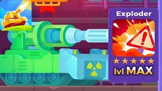 Tank Stars - Gameplay Walkthrough part 61 - Tank Atomic & Exploder Weapon Max lvl (iOS,Android)