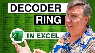 Excel Secret Decoder Ring - 2330