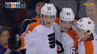 Great slap shot by Travis Sanheim