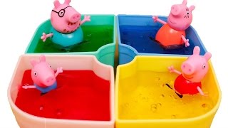 Свинка Пеппа в ЛИЗУНЕ Разноцветная слизь Мистер Макс Мисс Кэти Mister Max Miss Katy